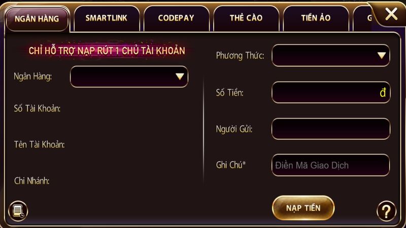 Nạp tiền Sunwin