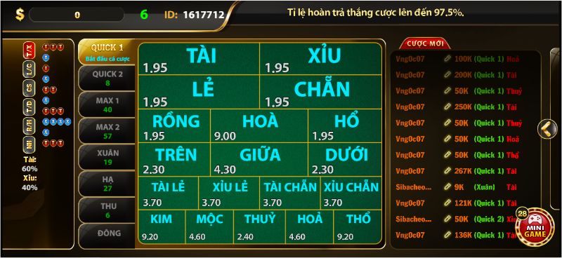 Thiên đường số học hấp dẫn giúp gamer đặt cược và làm giàu nhanh chóng