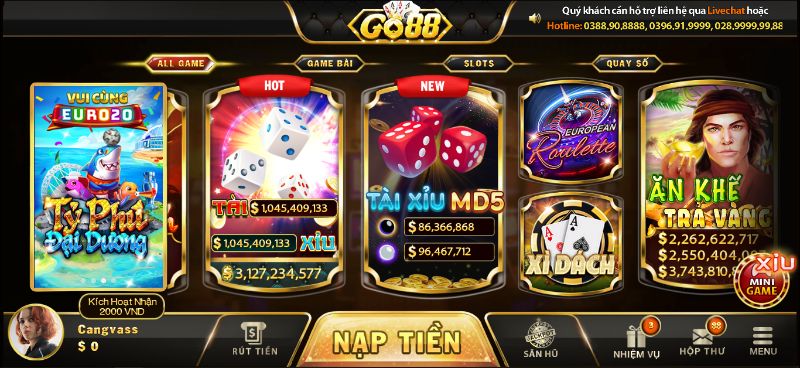 Tham gia Tài xỉu MD5 tại Go88 dễ dàng và nhanh chóng với các thao tác đơn giản