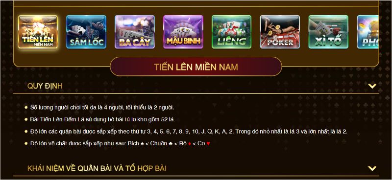Luật chơi tiến lên miền nam đơn giản phổ biến ai cũng có thể tham gia