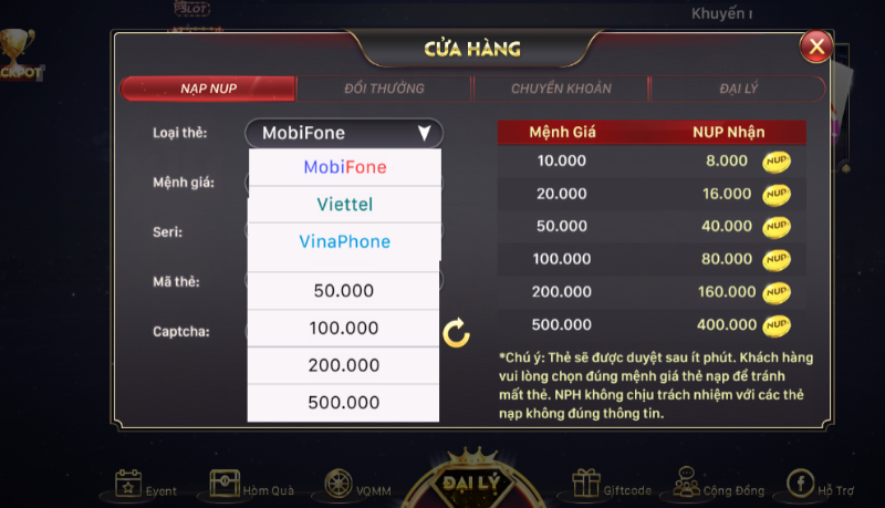 Cách nạp-rút tiền tại Nhat Club đơn giản và chi tiết nhất
