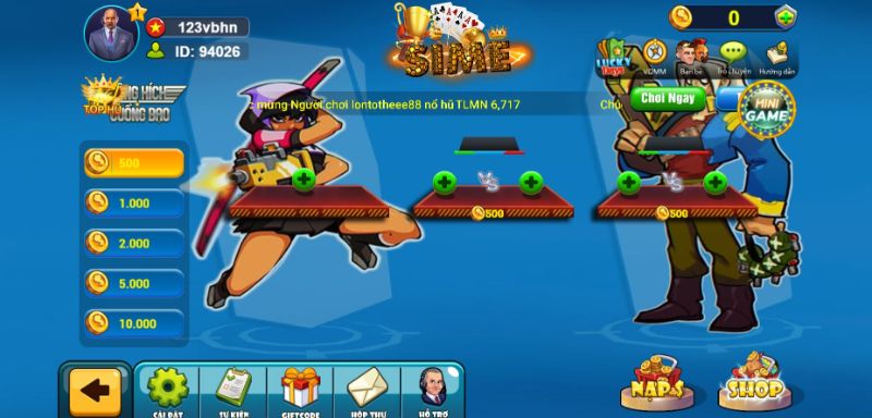 Tải game về di động để có thể bắt đầu tham gia chơi