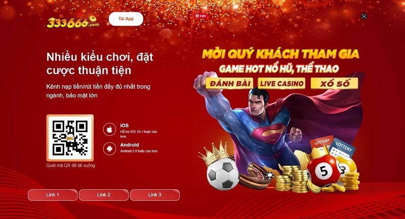 Link tải 333666 cho IOS và Android